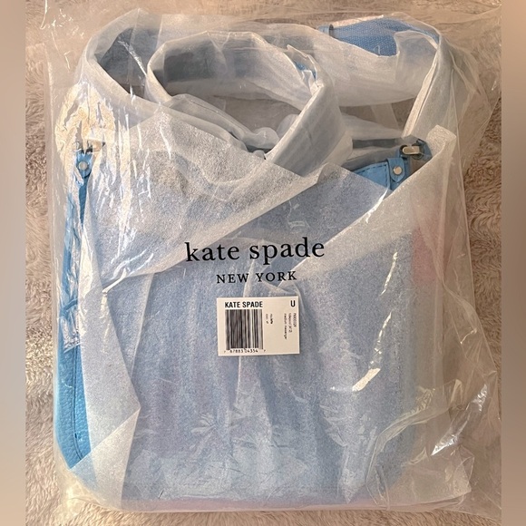 NWT Kate Spade Roulette Medium Messenger Leather Crossbody Bag Tidepool Blue - Picture 4 of 8